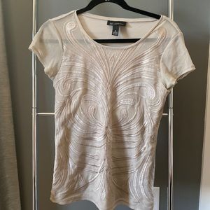 INC embroidered top